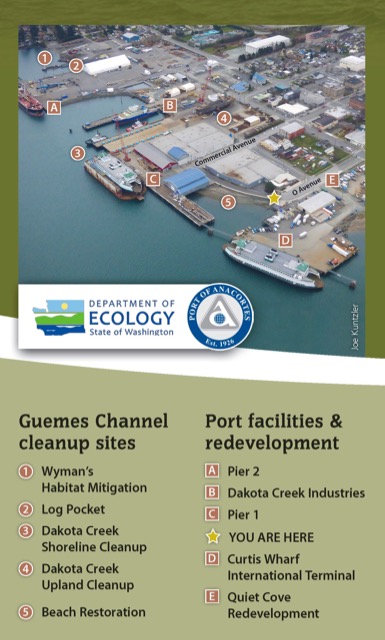 Guemes Channel site map